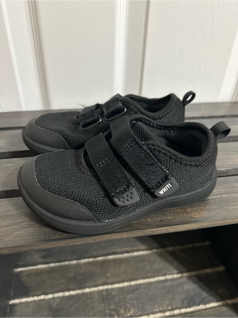 WHITIN Black Toddler Wide Barefoot Shoes/Sandals